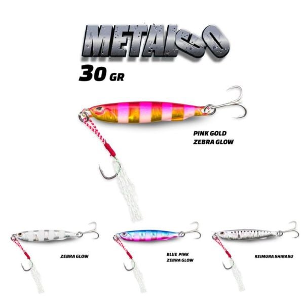 Fujin Metal GO 30gr 72mm Jig Yem Zebra Glow