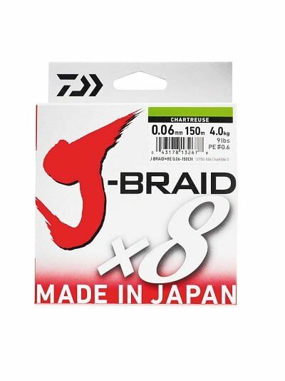 Daiwa JBraid 8B Chartreuse 150m Örgü İp Misina