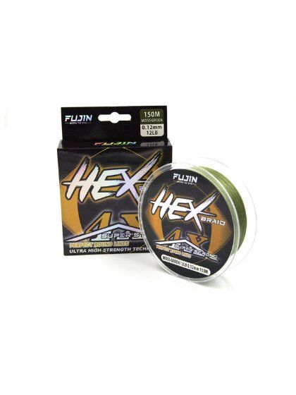 Fujin Hex Braid 4x 150mt Moss Green PE İp Misina