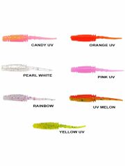 Ryuji Rock Worm 4cm Kokulu Silikon Yem (12 adet)